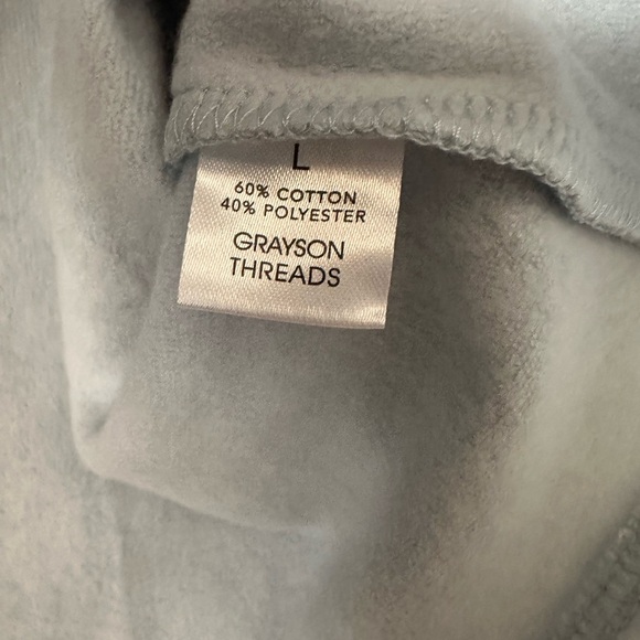 GRAYSON THREADS “eat good feel good” Large Crew Neckline Sweatshirt BNWT - Picture 6 of 8